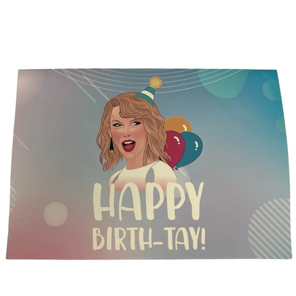 2-Taylor Swift Happy Birthday Card Swiftie Gift Eras Tour Pop Up 2 Card Set - Picture 2 of 8